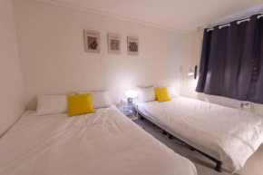 Busan station 5 min #Choryang stn 3min #3beds #hotel bedding #2rooms #new